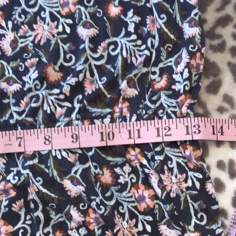 Aeropostale Floral Romper in Blue Size Small Juniors